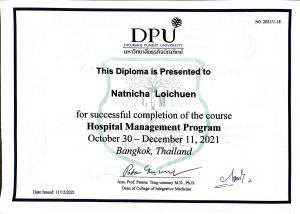 11-12-2021 DPU Hospital Management Program 11-12-2021 DPU Hospital Management Program