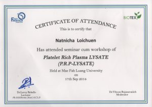 17-09-2014 Platelet Rich Plasma LYSATE (PRP-LYSATE) 17-09-2014 Platelet Rich Plasma LYSATE (PRP-LYSATE)