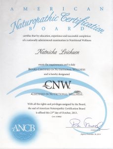 23-10-2013 Board certified in Nutritional Wellness CNW 23-10-2013 Board certified in Nutritional Wellness CNW