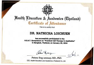 25-01-2024 H.EAT Symposium on Practical cell therapy in Aesthetics 25-01-2024 H.EAT Symposium on Practical cell therapy in Aesthetics